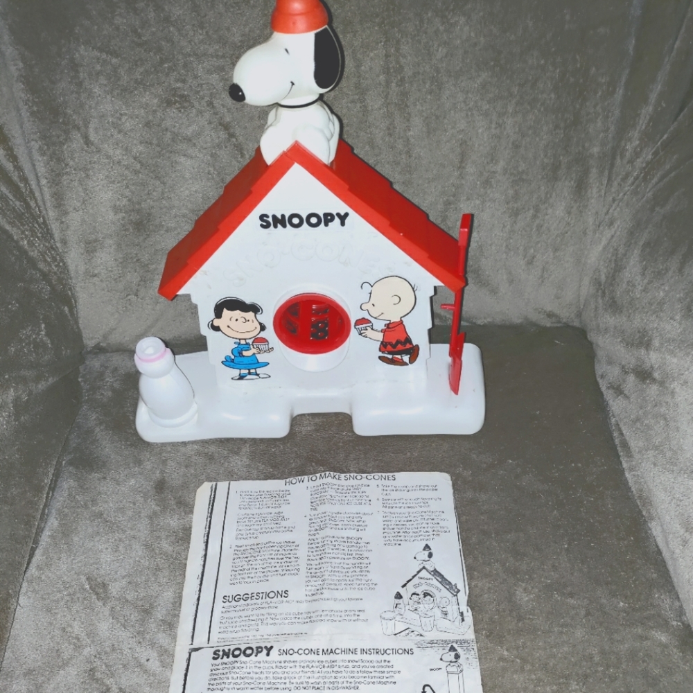 Snoopy snow cone machine from the 1960s